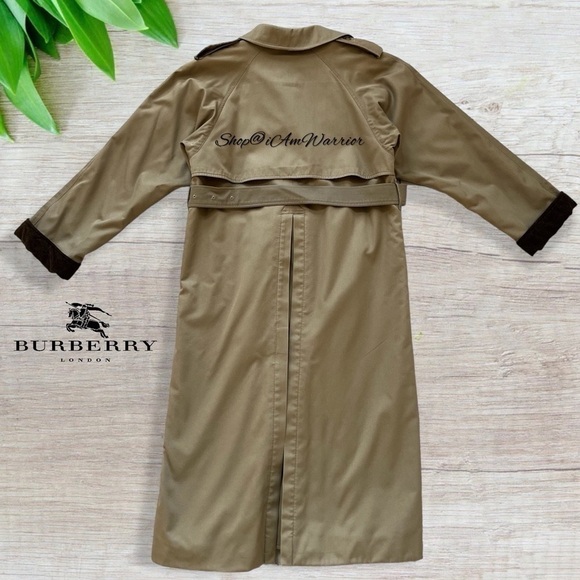 Vintage Burberrys London Long Wool Lined Trench Coat *shop@iAmWarrior - Picture 4 of 16